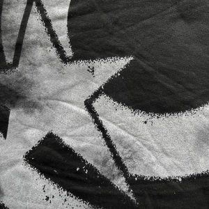 Camisetas de algodón grueso lavado desgastado Vintage para hombre, camiseta de manga larga con diamantes de imitación y logotipo de serigrafía personalizado de doble capa - Product Image 4