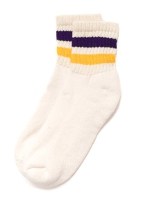Logo personnalisé rayé côtelé manchette cheville chaussettes hommes femmes chaussettes en coton style rétro pour le tennis chaussures décontractées porter en gros - Product Image 2