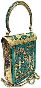 Bolso de Mano de Moda Personalizado Hecho a Mano, Altamente Pulido, Hermoso, de Nácar, para Mujer, de la India - Product Image 3