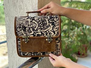 Nuevos bolsos hechos a mano de cuero de animales reales para mujer, elegante, informal, gran oferta, bolso cruzado de cuero occidental de alta calidad - Product Image 2