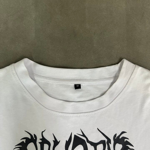 Streetwear personnalisé T-shirt en coton pour hommes impression DTG surdimensionnée à manches longues double couche col en O col rond - Product Image 5