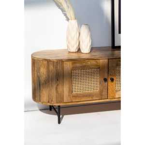 Unidad de TV de puertas de ratán Valletta - Product Image 6