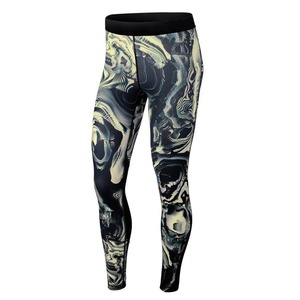 Mallas deportivas de primera calidad para mujer, mallas de compresión de punto de algodón 100% con cintura alta, color sólido y cintura con logotipo en contraste - Product Image 5