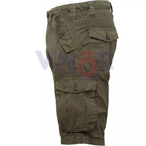 Joggers de haute qualité couleur personnalisée Cargo Shorts avec poches rue décontracté coton hommes Shorts rubans pantalons courts pour hommes vêtements - Product Image 3