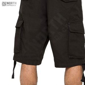 Shorts cargo utilitaires décontractés pour hommes OEM avec cordon de serrage, multi-poches, séchage rapide, en toile, pour l'été - Product Image 6