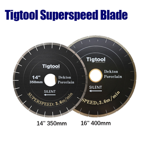 شفرة قطع صامتة مزدوجة الخطوة 16 بوصة/400 مم للديكتون/البورسلين/الحجر المتلبد، سرعة فائقة <span class=keywords><strong>3</strong></span>.6 متر/دقيقة، قطع بدون رقائق من تيجتول - Product Image 6