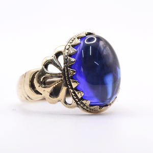 Bague Style Vintage pour Homme Pierre Naturelle Argent Noir Turc Vintage Plaqué Or Rose Bague Incrustation Argent De Turquie pour Sultans - Product Image 4