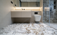 Dalles de quartzite de luxe modernes et élégantes, grandes pierres translucides polies pour fond de scène Pandora, décoration de salon, maison et cuisine