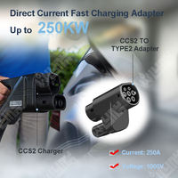 DIBOEV EV Chargeur Combo 2 Connecteur 210A Max DC CE Ccs2 à Type2 Ev Plug Adaptateur V5 IP65 Usine Personnalisé Ccs Type 2 Ccs Noir