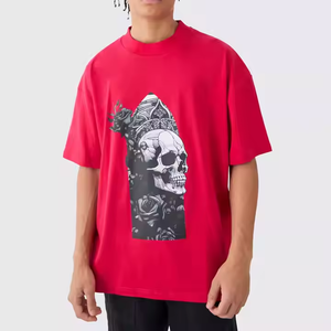 Nouveau design 2025 – T-shirts décontractés pour hommes, coupe ample, 100 % coton, col rond, respirants et écologiques, fabriqués au Pakistan - Product Image 3