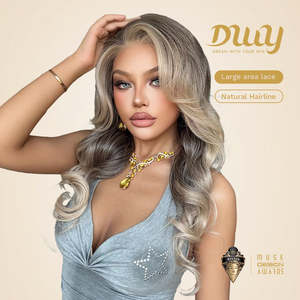 Lacey-DWY for Ombre <b>Blonde</b> Curly <b>Wig</b> with 13x6 Transparent Lace Front Filter Lace Fronted <b>Wigs</b> - Product Image 2