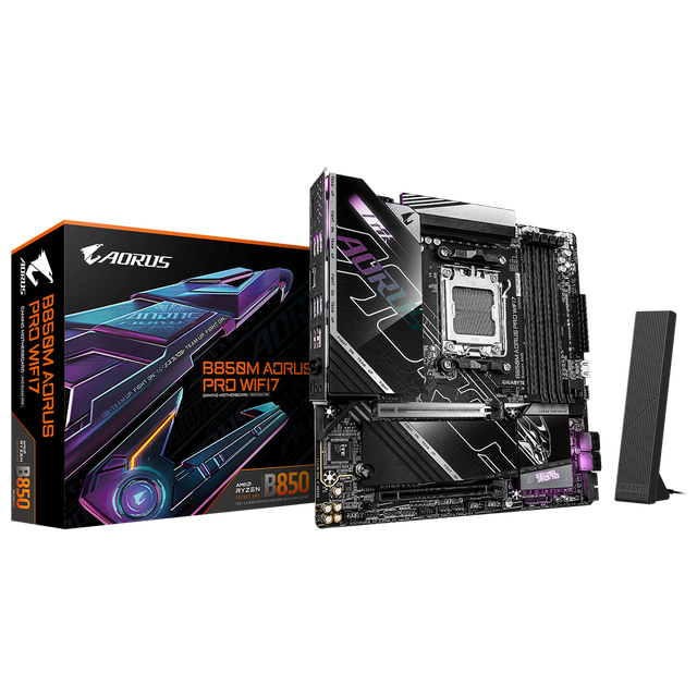 New GIGABYTE B850M AORUS PRO WIFI7 Micro-ATX Desktop Gaming Motherboard AMD B850 DDR5 AM5 Motherboard