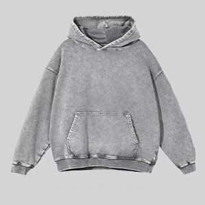 Pull à capuche surdimensionné pour hommes, délavé à l'acide, en coton doux à manches longues, avec logo imprimé personnalisé, vente en gros de sweats à capuche pour hommes à coupe ample - Product Image 5