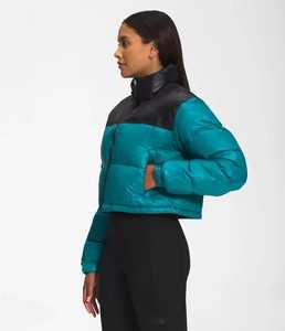 Doudoune courte rembourrée en Nylon pour femme, veste d'hiver de couleur noire avec Logo personnalisé, offre spéciale, 2022 - Product Image 4