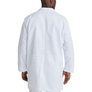 2024 nueva llegada de alta calidad 100% algodón blanco batas de laboratorio antiarrugas e impermeables uniformes de Hospital - Product Image 2