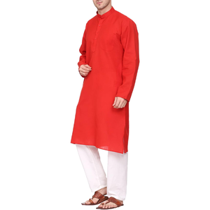 เสื้อเล่นโยคะผ้าฝ้ายถักมือสำหรับผู้ชาย, เสื้อเชิ้ตลำลองแบบดั้งเดิมเสื้อผ้ามุสลิมสไตล์อินเดียสวมใส่แล้วมีน้ำหนักเบาและใส่สบาย - Product Image 2