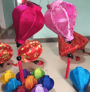 Lanternes en soie de Hoi an Design élégant inspiré du Vietnam pour les festivals de remise des diplômes de Noël et la décoration murale dans les restaurants/magasins - Product Image 4