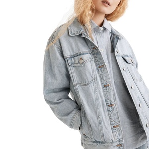 Chaqueta de mezclilla de gran tamaño azul XL de alta calidad para Otoño Invierno cómodo diseño largo relleno de algodón transpirable tela al por mayor - Product Image 6