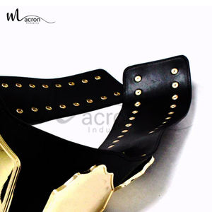 Ceinture en cuir et plaque métallique réglable, de qualité supérieure, style nouveau, fabrication artisanale, fournisseur de premier plan, vente en gros - Product Image 5