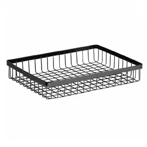 Stylish Metal <b>Wire</b> <b>Storage</b> <b>Basket</b> Contemporary Durable Organizer for Home Kitchen Dining Room Modern Rustic Design - Product Image 4