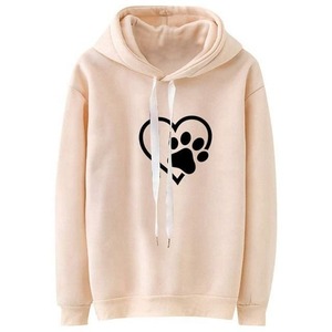 Sudadera con capucha de moda con estilo 2025 para mujer de talla grande invierno con logotipo frontal opciones de dos colores - Product Image 2