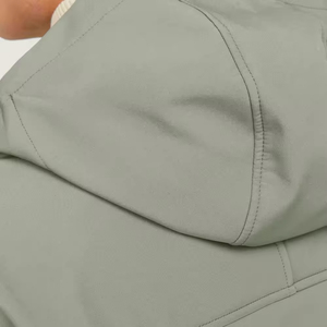 Premium Quality Breathable <b>Waterproof</b> <b>Warm</b> Wear Resistant Canvas Stand Collar Front Logo Softshell Bomber <b>Jacket</b> Men Outdoor - Product Image 6