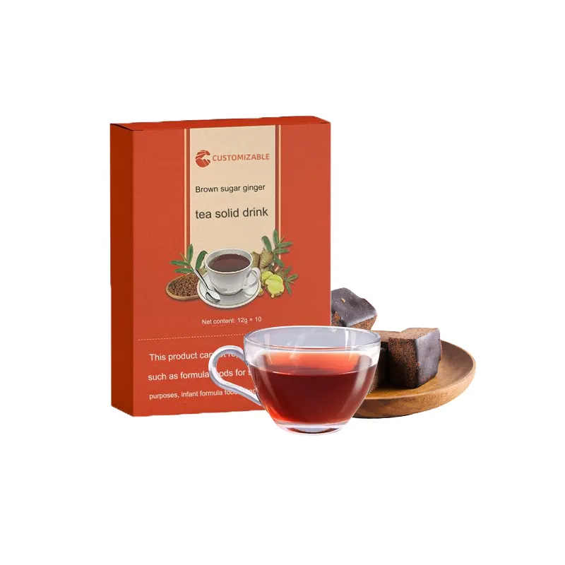 Té de sabor chino popular al por mayor ligeramente dulce embalaje independiente azúcar moreno jengibre azufaifo suplemento de té para mujer