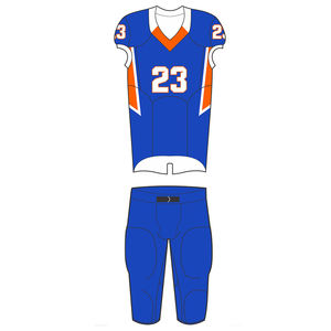 ชุดยูนิฟอร์มฟุตบอลอเมริกันชุด100% โพลีเอสเตอร์ระบายอากาศได้ดี - Product Image 1