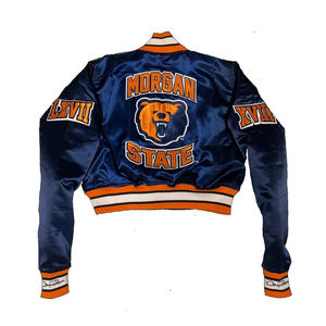 เสื้อแจ็คเก็ตผ้าซาตินแบบครอปสำหรับผู้หญิง 2026 แจ็คเก็ต 2025 แจ็คเก็ตแบบสั่งทำ แจ็คเก็ตนักเรียน แจ็คเก็ตสำหรับงานปาร์ตี้ แจ็คเก็ตแฟชั่นเทรนด์ใหม่ - Product Image 3