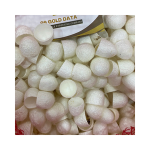 Soie brute naturelle de cocon de ver à soie blanc de haute qualité pour l'artisanat soins de la peau et décoration vente chaude emballée en vrac - Product Image 1