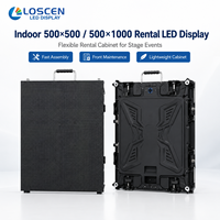 Écran LED de location pour scène en aluminium moulé sous pression Project P3.91 500x500mm avec animation pour la production d'événements en direct