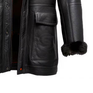 เสื้อโค้ทหนังแกะบุขนแกะผู้ชายไซส์ใหญ่ ขายส่ง ราคาถูก ขายดี เหมาะสำหรับใส่กลางแจ้ง - Product Image 4