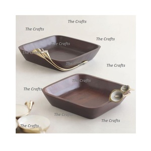 Bol de service alimentaire en bois au design admirable, de qualité supérieure, de forme ronde, au meilleur prix - Product Image 4