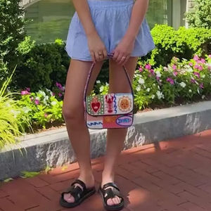 Luxe femmes perle pochette sac à main personnalisable perlé soirée sac à main strass acrylique sac à bandoulière fêtes de mariage dîners - Product Image 1