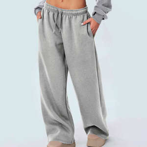 Hot Sale Unisex Loose Fit Gym Sweatpants <b>Wide</b> <b>Leg</b> Wash <b>Jogger</b> Trousers Casual Breathable Lounge Wear for Workouts - Product Image 4