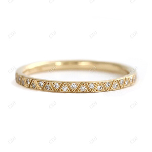 Anillo de Compromiso con Diamante Cultivado en Laboratorio, Anillo de Boda Eternity Único, Joyería Elegante al por Mayor para Mujer, Fabricante en India - Product Image 2