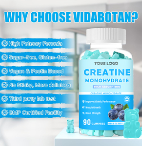 Complément pré-entraînement Nutrition sportive Créatine monohydrate Gummies saveur myrtille pour la force musculaire et le développement musculaire - Product Image 3