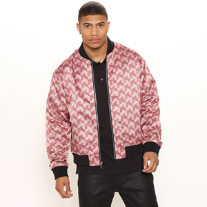 Factory Directly <b>Cheap</b> Price Low MOQ Fully Custom <b>Winter</b> Zipper Stand Collar Sublimated Premium Quality Men Bomber <b>Jacket</b> - Product Image 1
