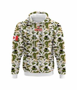 Sudadera con Capucha Unisex Personalizada con Camuflaje, Impresión Completa por Transferencia Térmica, 100% Poliéster, Suave, Corte Regular, Bolsillo de Forro Polar, Transpirable - Product Image 2