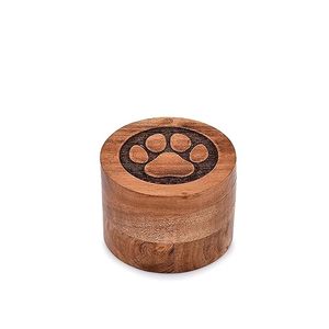 Handcrafted Acacia Wood Pet Urns for Ashes <b>Memorial</b> Funeral Cremation Urn <b>Box</b> for Dogs Cats Small Pets | Wholesale Bulk Supply - Product Image 2