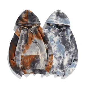 Nueva llegada de los hombres Tie Dye Hoodie 100% algodón de alta calidad 3D impreso diseño directo al por mayor de suministro personalizado OEM bordado - Product Image 5