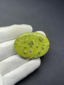 แจสเปอร์สีเขียวธรรมชาติเกรด AAA ทำด้วยมือคุณภาพสูงอัญมณีหลวมคริสตัล atlantasite ที่ยอดเยี่ยมสำหรับเครื่องประดับ - Product Image 2