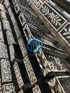 Boîte à mouchoirs moderne en nacre, porte-mouchoirs en coquille de capiz fait à la main, décoration de table de salle de bain de luxe, décoration de la maison en provenance du Vietnam - Product Image 5