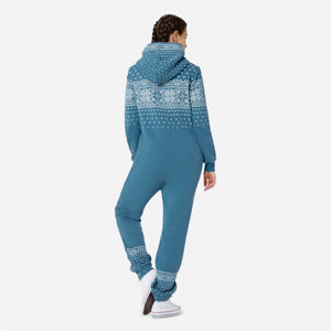 RINT-etail y kets mbroided OGO 50% Polyester 50% ottotton IDE ocockets con PPER ipper losure ninisex added lue lpine umumpsuit - Product Image 3