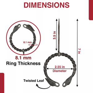 Cuchillos medievales hechos a mano personalizados estilo medieval forjado a mano naturalezas decorativas Bounty vikingo broche joyería - Product Image 6