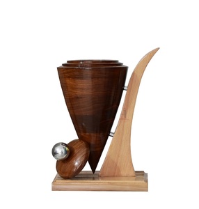 Wooden Urn Box Fractal Burning Adult Cremation Urns With Lid Funeral for Human <b>Ashes</b> <b>Pet</b> <b>Keepsake</b> Urn - Product Image 2