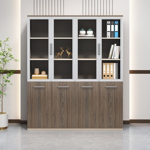 Modern Wooden Office <b>Cabinet</b> with <b>Lockable</b> Filing <b>Storage</b> for Home Office Commercial Furniture - Product Image 6