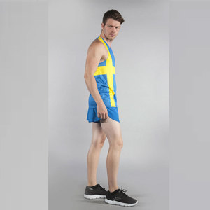 Débardeurs d'entraînement pour hommes, personnalisés, coupe ajustée, dos droit, respirants, en polyester/coton tricoté, vente en gros, fitness - Product Image 3