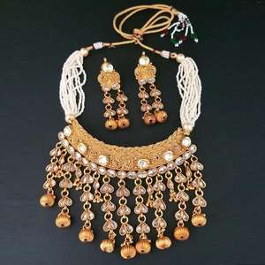 Ensembles de bijoux fins de création réelle AD Stone Copper Necklace FBB0067A - Product Image 1