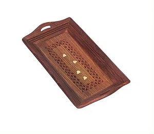 Plateau de service en bois artisanal pour aliments ou décoration murale, artisanat en bois par Wooden Boxes & Wall Signs, catégorie de produits - Product Image 3